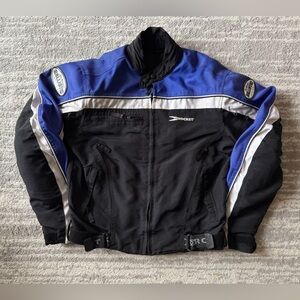 Joe Rocket Ballistic Series Black and Blue Motorcycle Jacket